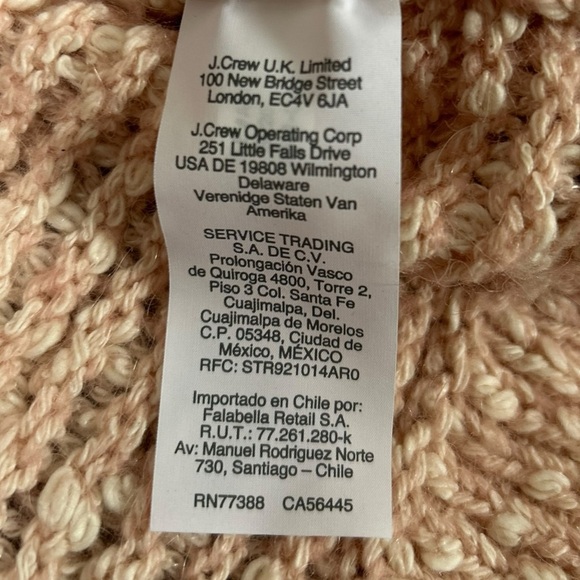 Madewell Women’s Marled Blush Baez Pullover Sweater Wool Alpaca Loose Knit Small - Picture 6 of 6